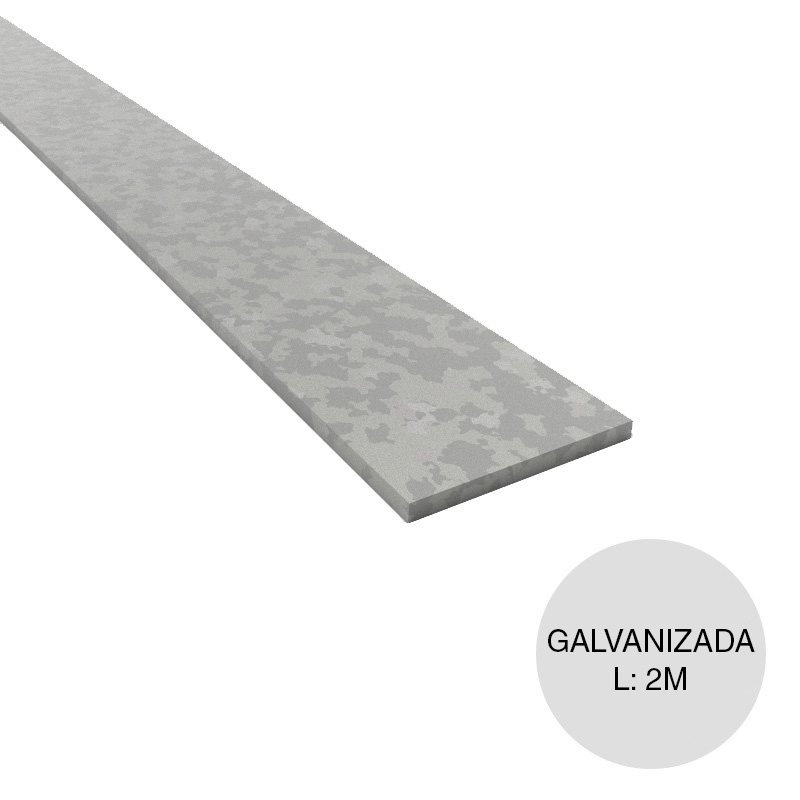 Planchuelas Galvanizada 1" x 3/16 x 2mts