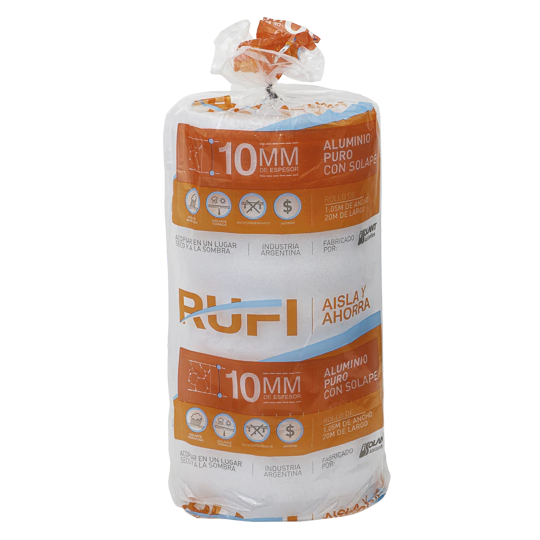 RUFI 10mm Aluminio c/solape