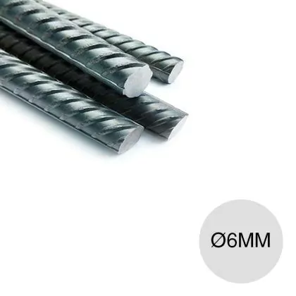 Barra de construcción Ø6mm x 12 metros
