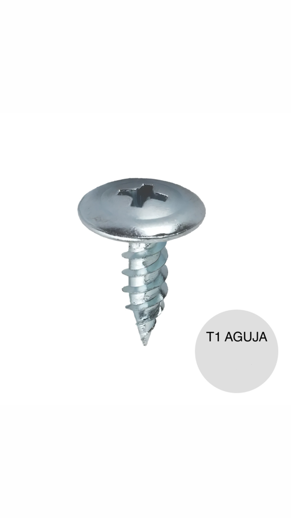 [TORT1AGU8X12UNI] Tornillo T1 aguja 8x1/2 x  Uni