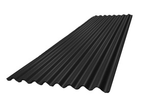 [CHA-SINU-NEGRA-10] Chapa Sinusoidal C.25 Prepintada Negra x 10.00 m