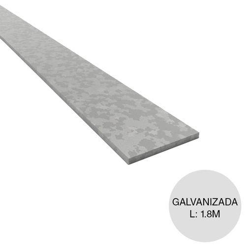 [PLGALVA18-1] Planchuelas Galvanizada 1" x 3/16 x 1.8mts