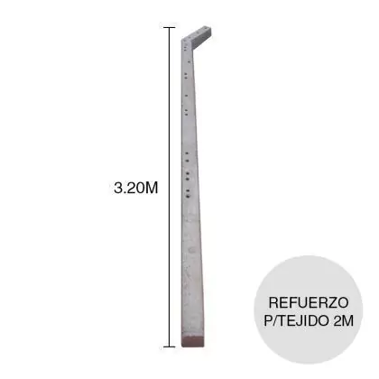 [PHRO] Poste Refuerzo Olimpico para Tejido 1.80 a 2.00m (12cm x 12cm x 3.20m)