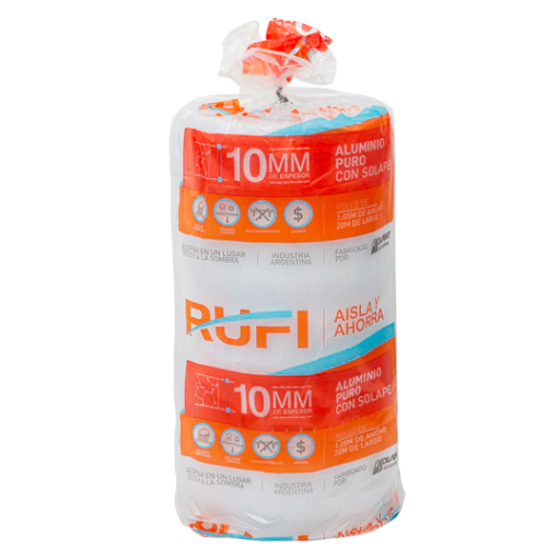 [RUFI10ALU] RUFI 10mm Aluminio c/solape